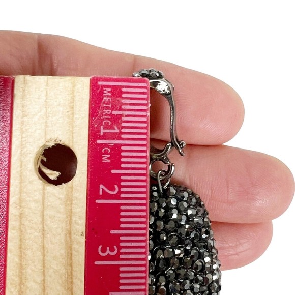 White Baroque Pearl Hematite & Crystal Encrusted Pendant Clip - Picture 8 of 9